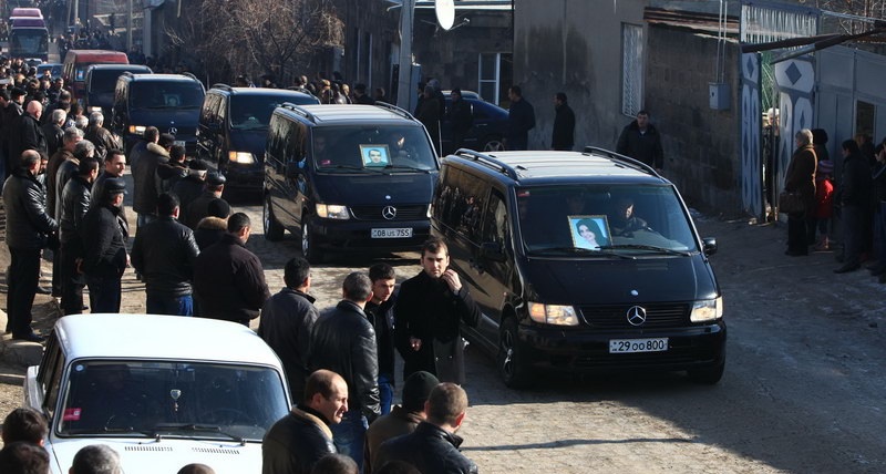 The funeral of six innocent victims killed by the Russian soldier in Gyumri